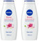 Nivvea Rose & Almond Oil Soft Care Shower Cream 750ml - Indulge In The Pampering Hydration Of Almond Oil With The Luxurious Scent Of Roses - Pack of 2
