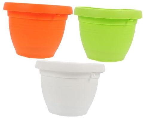 INOOMP 3stücke Teiliges Wandblumentöpfe Für Regenrinne Und Fallrohr Pflanzgefäße Für Innen Und Außenbereich Langlebig Und Dekorativ Für Balkon Und Garten