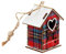 Weihnachten Red House Holzhaus Anhänger Dekoration Weihnachtsbaum Anhänger Übertöpfe Für Zimmerpflanzen Schwarz