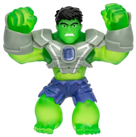 Heroes of Goo Jit Zu Marvel INFINITY ARMOR Hulk, Stretchy Action Figure, Super Stretchy With Unique Squishy Power Gel Filling