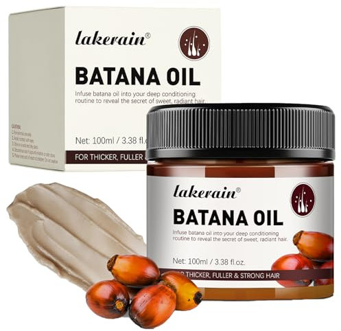 Rohes Batana Öl für Haare, 100% Reines Batana Oil for Hair Growth, Organisches Natürliches und Kaltgepresstes Batana Oil, Verhindert Haarausfall und Erhöht die Haardichte Bei Männern und Frauen
