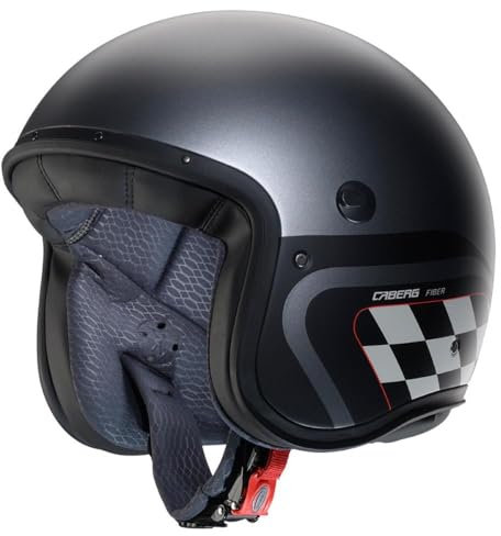 CABERG Helmet Jet Freeride X Daytona MATT Gun Metal /Black/ White M
