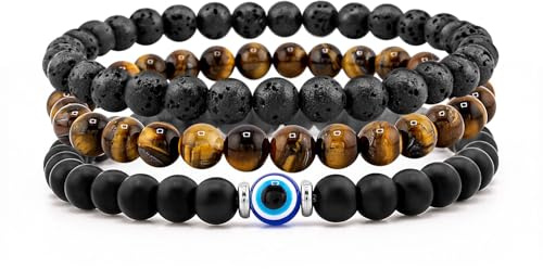 Lameybrt Elastic Stretch Bracelet Damen Nazar Boncuk, Türk Evil Eye Schutzarmband Auge des Bösen Amulett Perlenarmband Geschenk Frauen