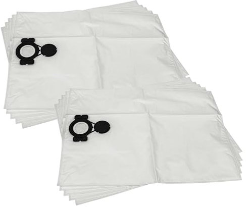 vhbw 10x Sacs compatible avec Milwaukee AS 30 MAC, AS 42 MAC, AS 30 LAC aspirateur - toison, volume de 30l, 74cm x 51cm blanc