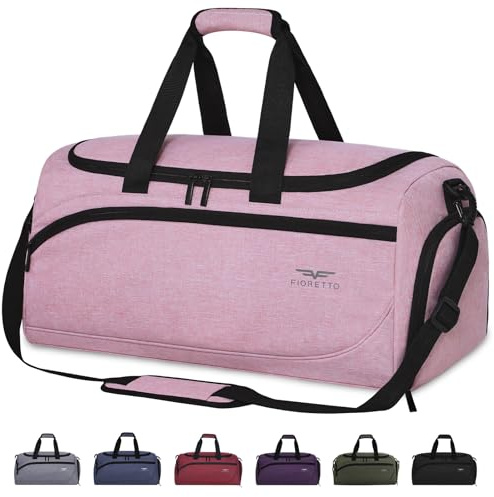 FIORETTO 35L Sporttasche & Reisetasche für Damen und Herren, mit Schuhfach & Nassfach, Wasserdicht Tasche für Trainingstasche, Gym, Travel, Schwimmen, Sauna, fußball