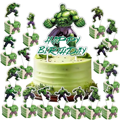 Kanfyyl Cake Topper Birthday Cake Decorations,Cartoon Cake Topper