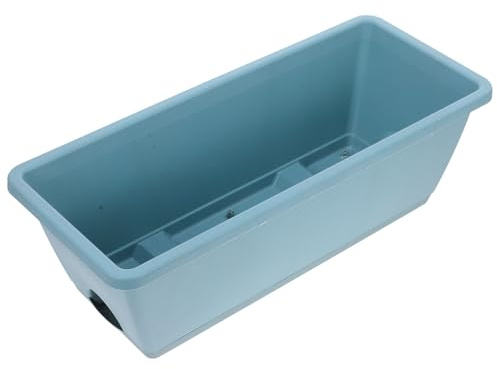 SHINEOFI Rectangular Windowsill Planter 2 Sets Resin with Tray for Garden | Indoor Use, Portable and Lightweight, Suitable for Silk Geraniums and Vegetable Planting