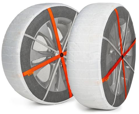 AutoSock HP 698 | Calze da neve | Catena in tessuto per veicoli | Omologate Italia EN 16662-1 | Alternativa alle catene metalliche | Set di due catene tessili e guanti