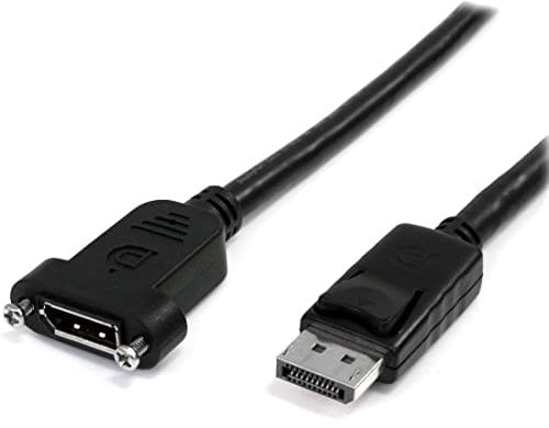StarTech 3FT 20 Pin DisplayPort Male to DisplayPort Female Cable - Black