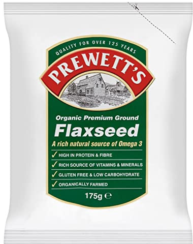 Prewetts | Organic Ground Flaxseed | 5 X 175G