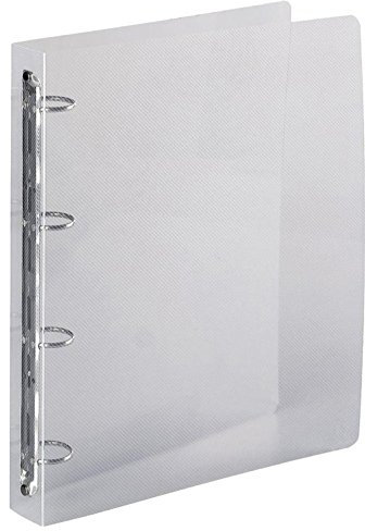 Exacompta 51342E 20 Ringbücher Crystal Colours (aus PP, robust, mit 4 Ringen, Rücken 30mm, geeignet für Dokumenten DIN A4+, 24 x 32 cm, ideal für die Schule) 20er Pack kristall transparent