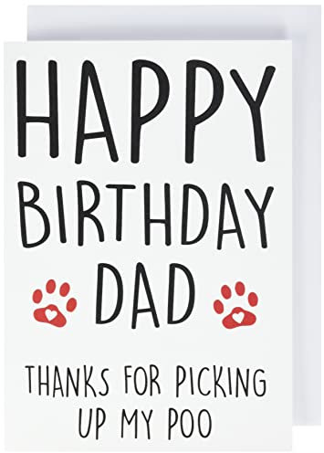 Lustig Happy Birthday Karte aus der Hund, Karte für Ihn Haustier Karte Hundeliebhaber Karte Geburtstagskarte, Karte für Hund Vater, Vater Karte, Hund Vater Karte PC285