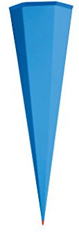 Roth Schultüte Rohling pazifikblau 85 cm eckig mit Roth Spitze