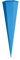 Roth Schultüte Rohling pazifikblau 85 cm eckig mit Roth Spitze