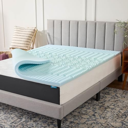 Lucid 2 Inch Zoned Gel Memory Foam Mattress Topper Matratzenauflage, Schaumstoff, California King