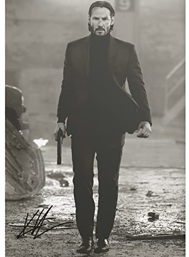Keanu Reeves Foto gedrucktes Poster – aufgedruckte Unterschrift – 12x8 inches (30x20 cm) N.0 2