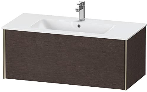 Duravit XViu 4027 Waschtischunterbau wandhängend, 1 Auszug, für Waschtisch ME by Starck 233610, 1010x480 mm, Farbe (Front/Korpus): Champagner matt/Eiche dunkel Geb. - XV40270B172