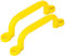 Kids Playground Safety Handle, 2 Pack Non Slip Grips for Children, Durable Plastic Swing Toy Handles(Yellow)