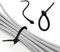 tizi Knubbi Kaulquappe: 3 schwarze Silikon Kabel-Clips. Umweltfreundlich und wiederverwendbar. Optimaler Ersatz für Kabelbinder
