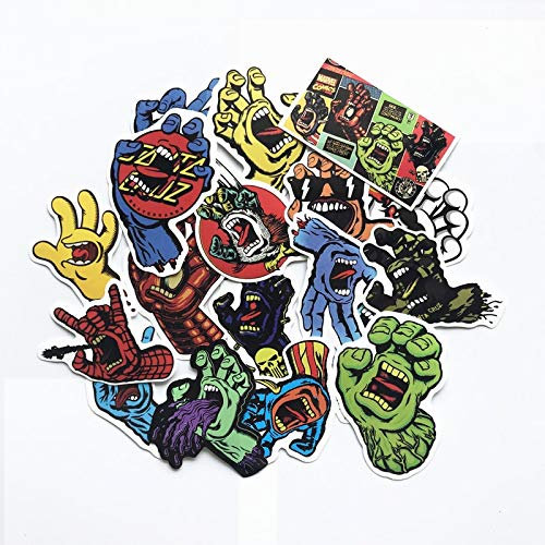 Santa Cruz Stickers For Car Laptop Pvc Bicycle Backpack Home Decal Waterproof Skateboard Pad Stickers 18pcs/lot