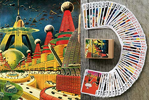FLONZGIFT Frank Paul SCI FI Kartenspielen (Poker 54 Karten alle Anders) Vintage Sci Fi Comic Art Posters
