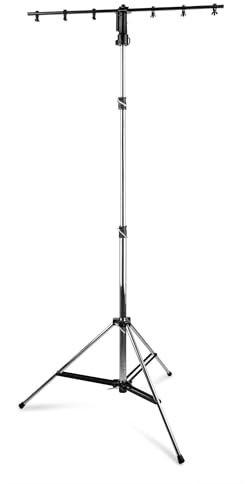 Beamz WLS70 - Professionelles Lichtstativ - Inkl. 100-cm-T-Bar - Max. Höhe 290 cm - Max. Gewicht 40 kg - TÜV/GS zertifiziert