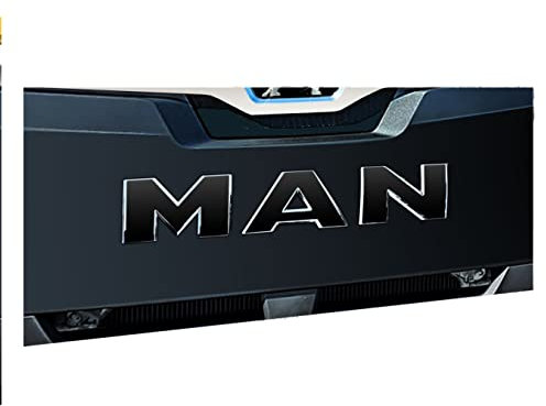 W.B.A. Aufkleber passend für Man Emblem TGX NEU ab Bj. 2020 RAL 9005 schwarz (schwarz matt)