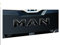 W.B.A. Aufkleber passend für Man Emblem TGX NEU ab Bj. 2020 RAL 9005 schwarz (schwarz matt)