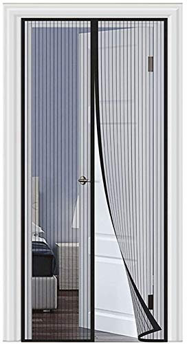 Moustiquaire Porte Fenetre AimantéE 180 x 195 cm Rideau magnétique pour Portes, Moustiquaire Moustiquaire sur Mesure de Porte Anti Insecte Mouche Moustique pour Porte d Entrée Intérieur - (Noir)
