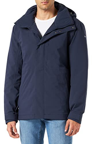 Schöffel Herren Insulated Jacket Bastianisee M, funktionale Winterjacke mit abnehmbarer Kapuze, wasserdichte und windabweisende Outdoor Jacke aus 4-Wege-Stretch, navy blazer, 46
