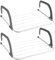 Rainberg 5 Bar Radiator Clothes Airer Rack, Foldable Clothes Airer with Adjustable Arms, Laundry Dryers Clothes, Hanging Drying Rack Airer (Pack of 2)