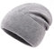 Lallier Beanie aus 100% Merinowolle mit Fleecefutter für Damen und Herren, gerippte, warme Wintermütze aus Reiner Wolle mit Geschenkbox, Hellgrau