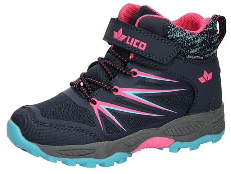 Lico Mädchen Outdoorschuh Outdoorstiefel Fernley VS, marine/pink/türkis, 32 EU