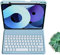 kaitesi Keyboard Case for iPad Air 11 inch M2/ iPad Air 5th 4th Generation 10.9 - iPad Pro 11 inch 4th 2nd/3rd Generation Detachable Keyboard Case Round Key (Misty Blue)
