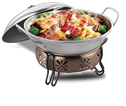 Spirituskocher Für Innenraum Mit Topf Campingkocher Tragbarer Camping Alkoholkocher, Mini Edelstahl Kochtopf-Set Für Hot Pot Grillen Picknick