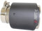Auspuff Blende Endrohr Schalldämpfer Spitze Auspuffanlage Rohr Schalldämpfer Düse Universal Gerade Edelstahl Für Akrapovic Auto Matte Kohlefaser (Größe : 63MM IN 76MM Out)