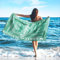 SearchI Personalisiertes Strandtuch mit Individuellem Namen 76X152cm,Schnell Trocknendes Mikrofaser Strandtuch Bequem und Weich Badehandtuch für Strand, Reise, Sauna,Camping,Schwimmen(Grün)