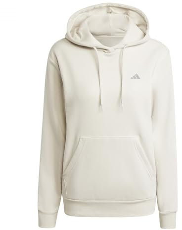 adidas Damen Essentials SMALL Logo Feel Cozy Hoodie, Alumina, XL