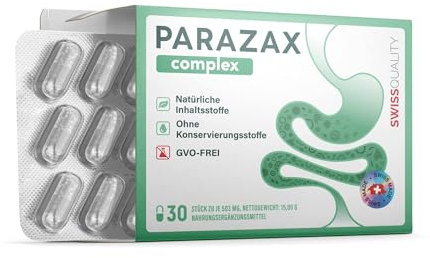 PARAZAX - 30 Capsule - per la Normale Funzione del Sistema Immunitario - con Bibhitaki, Achillea, Cardo Mariano