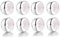 LOVANS 8 Stück Charms Stopper 925er Sterling Silber mit Gummi Clip Spacer Stopper Charms Perlen für Damen Bead Charms Armbänder Anhänger