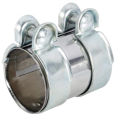 Unifizz 1pc Exhaust Pipe Sleeve Connector Clamp Coupler Compatible with Audi A3 A4 A5 66 x 93 mm