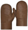 Harssidanzar Herren Fäustlinge,Winter Warme Echtleder Schaffell Shearling Pelz Gefütterte Fäustlinge Handschuhe KM055EU,Karamell,Größe M