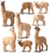 TOYMANY 8 Stück Alpaka Tiere-Figuren Lama Figuren Alpakafamilie Spielfiguren - Wald und Dschungeltiere Figurenset, Realistisches Bauernhof Spielzeug Tortendeko Bildungsgeburtstags
