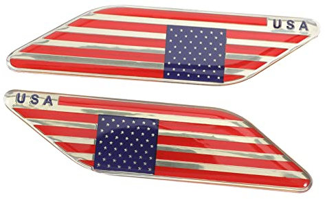 BUGUUYO 1 Paar US Nationalflaggen Autoaufkleber Flaggenaufkleber Amerikanische Flagge Autoaufkleber Amerikanische Flagge Fahrzeugaufkleber Amerikanische Flagge Autoaufkleber