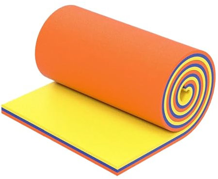 rockible Tapis de Flotteur d'eau, Coussin de Flotteur en Mousse familiale, Matelas de Piscine, Radeau Flottant pour Piscine, Bateau, Plage, fête, rivière, Orange