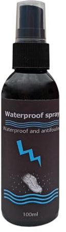 Waterproof Spray for Boots - 100ml Canvas Shoe Protector Spray | Nano Protection, Waterproof Stainproof Shoe Spray for Sneaker Leather, Boots Tents Outdoor Gear, Black, Refer to description
