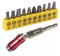 jojofuny 1set Flexible Drill Extension Bit Holder Magnetic Connection Angle for Tight Spaces Vanadium Includes Assorted Bits