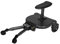 Konfiur Buggy Board, Kiddy Boards mit Sitz Trittbrett, bis 25kg, Kinderwagenzubehör mit Aufhängegurt, Stabiles Two Wheel Design, 360 Drehbar, für Kinder von 2 bis 6 Jahren
