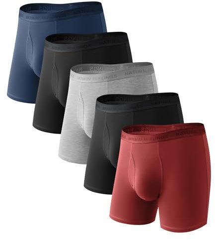 Natural Feelings Lot de 5 Boxer Bambou Homme