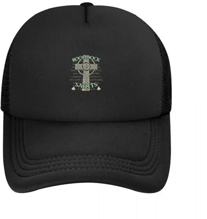 ZTQTQZZ Atmungsaktiv Mesh Baseballmütze Sporthut The Boondock Saints Filmfan Baseball Cap Rave Strandtasche Hut Luxus Frau Männer